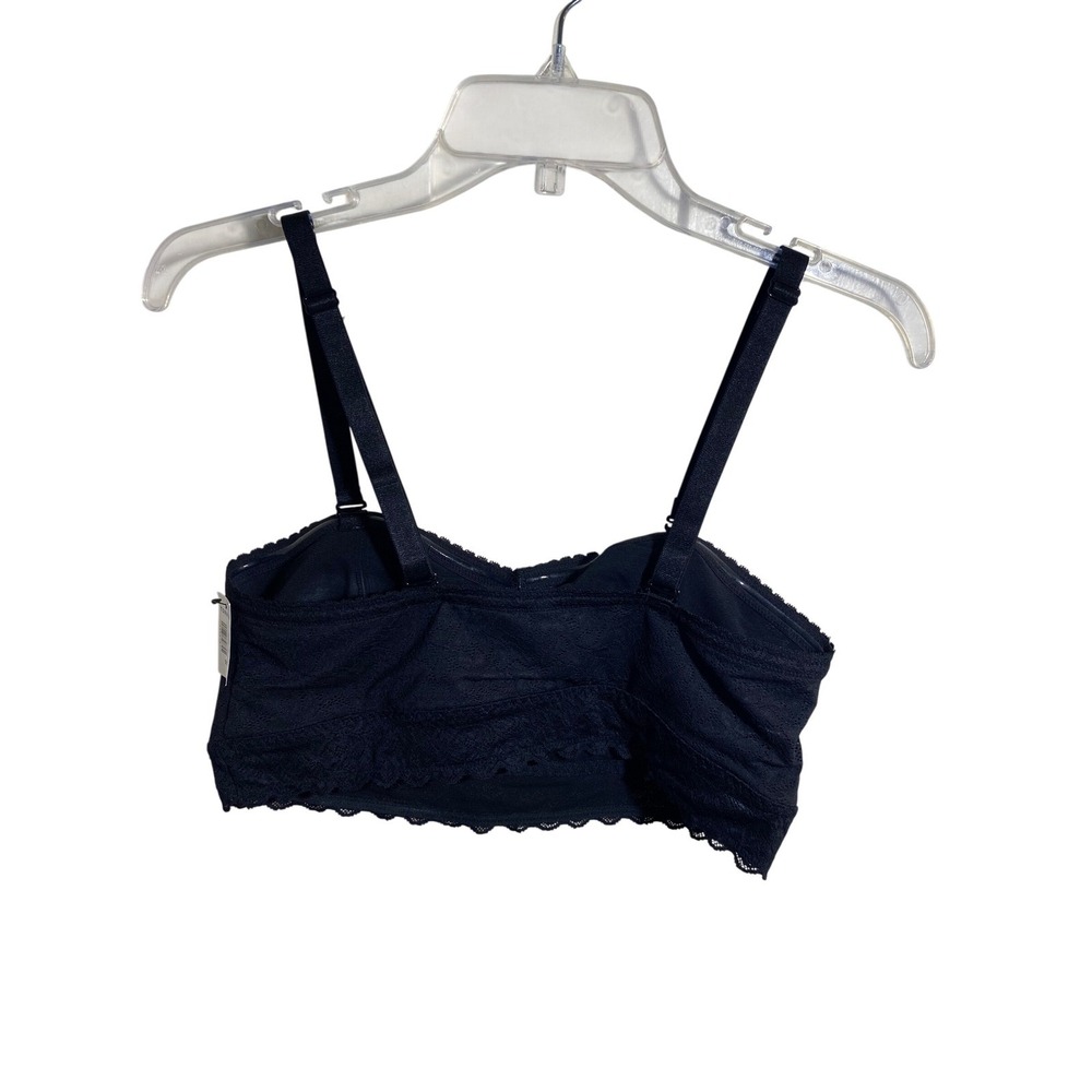 Torrid Womens Unlined 4-Way Stretch Lace Bandeau Bralette Black‎ Size 00 NEW - Picture 5 of 7